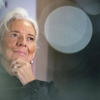 Christine Lagarde, este martes, en Bruselas.