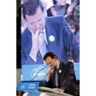 Rajoy pensando en un momento de su intervención en Ciudad Real