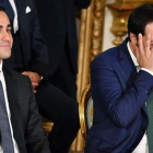 El ministro de Trabajo e Industria de Italia, Luigi di Maio, y el máximo responsable de Interior, Matteo Salvini, durante la ceremonia de constitución del Ejecutivo, en Roma, en junio del año pasado.