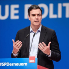 Sánchez, en el congreso del SPD