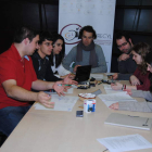 Reunión de la Junta de Estudiantes celebrada ayer en Salamanca.