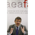 El ministro Rafael Catalá, en la intervención de la Aeafa. MARISCAL