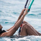 Barak Obama y Richard Branson, compiten en kitesurfing en Isla Mosquito (Islas Vírgenes).