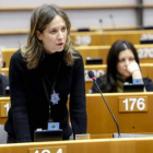 Marina Albiol en el Parlamento Europeo.
