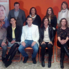 Rodríguez (en el medio), y miembros de su lista. d