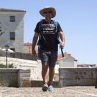 Alberto Suárez, a su paso por Zamora. EFE