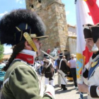 Recreación de una batalla de la Guerra de Independencia en León