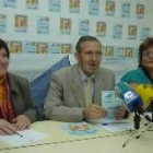 Pilar Vázquez, Tarsicio Carballo y Judith Almeida, ayer en la presentación de la precampaña del PRB