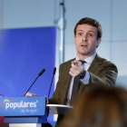 El presidente del PP, Pablo Casado.