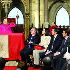 El Príncipe de Asturias durante su intervención en el acto de inauguración del Año Santo Jacobeo en