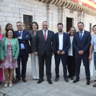 Foto de familia de los representantes del PSOE. DE LA MATA