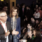 Ignacio Fernández Toxo y la ministra de Trabajo, Fátima Báñez, en el congreso de CC.OO.