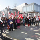 Imagen de una concentración de los trabajadores de Atento celebrada en 2009
