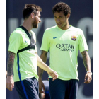 Messi y Neymar liderarán hoy el ataque junto a Alcácer. Q. GARCÍA