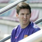 Leo Messi, en la Ciudad Deportiva, en una imagen de archivo.