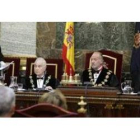 El fiscal general del Estado, Cándido Conde-Pumpido, el presidente del Poder Judicial, Carlos Dívar,