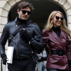 Celine Dion y Pepe Muñoz, el pasado 24 de enero en la sede de Givenchy en París, durante la semana de la alta costura.