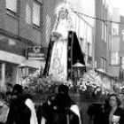 La Virgen de La Soledad durante una de las procesiones del año pasado