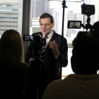 Mariano Rajoy comparece ante la prensa en su viaje a Panamá.