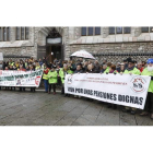 Protesta en León por las pensiones dignas. MARCIANO PÉREZ