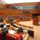 Imagen de uno de los últimos plenos del mes de diciembre antes de que se iniciaran las vacaciones de Navidad en el parlamento de Castilla y León.