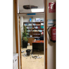 Imagen del despacho, tras los desprendimientos. DL