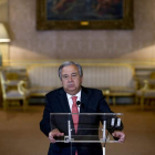Antonio Guterres pronunció un discurso en el Palacio de las Necesidades en Lisboa. ANDRE KOSTERS
