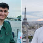 Pablo Barreiro y Mario Álvarez regresan a París, tras cursar allí su último año de Aeronáutica, para presentar su propuesta. DL