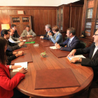 La directiva berciana del Círculo Empresarial Leonés se reunió ayer con el alcalde.