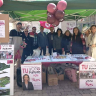 El grupo de la UPL, ayer en Santa María. DL