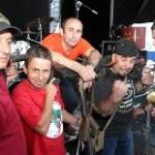 Los integrantes de la banda asturiana Los Berrones