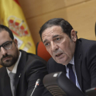 El consejero, ayer, en su intervención en comisión en las Cortes de Castilla y León. NACHO GALLEGO / EFE