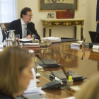 Mariano Rajoy, en la reunión del Consejo de Ministros de este martes.