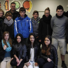 Los alumnos alemanes visitaron la redacción acompañados por sus monitores.