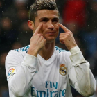 Cristiano Ronaldo, durante el partido ante el Villarreal.