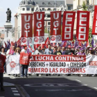 La manifestación recorre las calles de la capital.