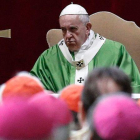 El papa Francisco, en la misa celebrada tras la cumbre para la Protección de la Infancia en la Iglesia.