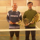 Carlos del Riego y David Alba un momento antes de su enfrentamiento.