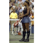 Serena Williams lució un particular atuendo en la jornada de ayer