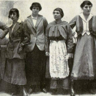 Imagen de mujeres conocidas como ‘las alegres francesas’ en 1914.