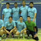 Formación del equipo Mabxience que disputa la Liga Veteranos Fútbol Sala León. DL
