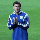 Messi prepara con Argentina el debut ante Bosnia-Herzegovina.