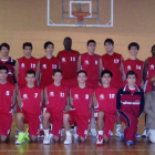 Formación del Colegio Leonés de la categoría júnior autonómica.