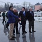 Tino Rodríguez, Basilio Barriada, Juan Carlos Suárez Quiñones, y Guillermo García, ayer. ARAUJO
