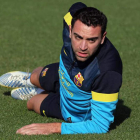 Xavi no estará ante el Celta y es duda frente al PSG.