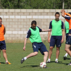 La plantilla de la Cultural completó ayer el último entrenamiento de la temporada.