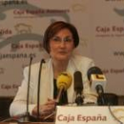 María Calleja, directora de Acciones Sociales de Caja España, presidió ayer la comisión nacional