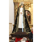 Imagen más reciente de Nuestra Señora de la Soledad, tomada durante la celebración de los actos de culto.