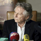Roman Polanski ofrece una conferencia de prensa en Cracovia, Polonia.