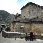 La iglesia mozárabe de Santiago de Peñalba, con el paisaje del Valle del Silencio al fondo, en una imagen reciente.